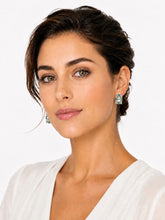 Load image into Gallery viewer, London Blue Topaz Green Topaz Stud Earrings