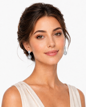 Load image into Gallery viewer, Octagon Silver Earrings