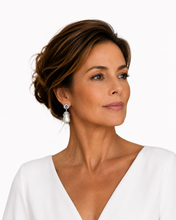 Load image into Gallery viewer, Tanzanite, Diamond & Baroque Pearl Drop Earrings