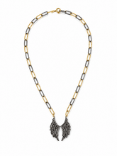Load image into Gallery viewer, Two-Tone Angel Wings Diamond Necklace