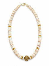 Load image into Gallery viewer, Shell & Gold Statement Necklace