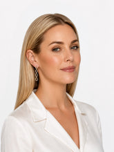 Load image into Gallery viewer, 14K Gold Pavé Diamond Drop Earrings