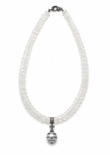 Load image into Gallery viewer, Moonstone, Tahitian Pearl & Pavé Diamond Necklace