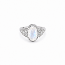 Load image into Gallery viewer, Moonstone and Diamond Ring