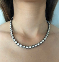 Load image into Gallery viewer, Rose-Cut Diamond Tennis Necklace