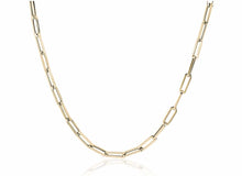 Load image into Gallery viewer, 14K Gold Paper Clip Chain