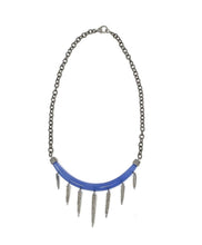 Load image into Gallery viewer, Lavender & Pavé Diamond Spike Choker Necklace