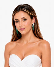 Load image into Gallery viewer, Opal, Emerald &amp; Diamond Chandelier Earrings
