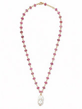 Load image into Gallery viewer, Ruby &amp; Baroque Pearl Necklace
