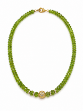 Load image into Gallery viewer, Peridot &amp; Diamond Statement Necklace
