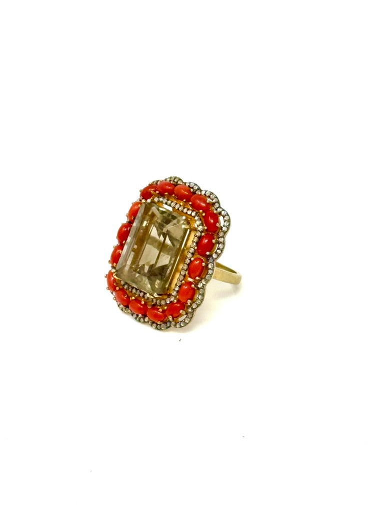 Citrine and Coral