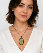 Load image into Gallery viewer, Agate Geode &amp; Diamond Pendant

