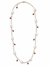 Load image into Gallery viewer, Ruby &amp; Diamond Wreath Necklace
