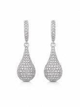 Load image into Gallery viewer, Pave Diamond Teardrop Earrings
