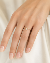Load image into Gallery viewer, 14K Gold Diamond Wishbone Ring
