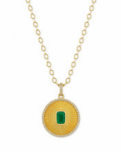 Load image into Gallery viewer, Emerald and Diamond Round
