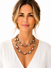 Load image into Gallery viewer, Coral and Opal Signature Necklace
