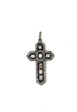 Load image into Gallery viewer, Rose-Cut Diamond Cross Pendant
