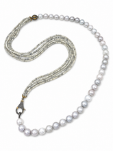 Load image into Gallery viewer, Signature Mixed Pearl &amp; Sapphire Necklace
