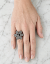 Load image into Gallery viewer, Pavé Diamond Flower Ring
