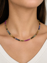 Load image into Gallery viewer, Multicolor Faceted Sapphire Necklace
