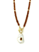 Load image into Gallery viewer, Mandarin garnet and pearl
