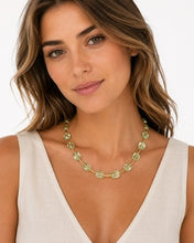 Load image into Gallery viewer, Green Topaz &amp; Pearl Necklace
