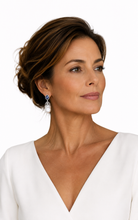 Load image into Gallery viewer, Tanzanite, Diamond &amp; Baroque Pearl Drop Earrings
