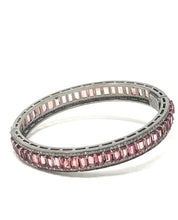 Load image into Gallery viewer, Pink Tourmaline &amp; Diamond Bangle
