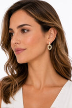Load image into Gallery viewer, Gold-Filled Oval Link Stud Earrings
