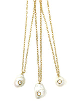 Load image into Gallery viewer, Baroque pearl and diamond
