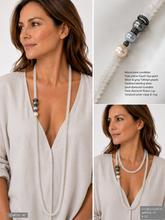 Load image into Gallery viewer, Moonstone, Pearl Statement Necklace
