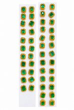Load image into Gallery viewer, Small Emerald &amp; Pavé Diamond Stud Earrings
