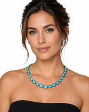 Load image into Gallery viewer, Princess Turquoise &amp; Diamond Necklace
