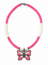 Load image into Gallery viewer, Pink Enamel Butterfly
