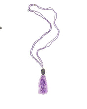 Load image into Gallery viewer, Amethyst and diamond Tassel
