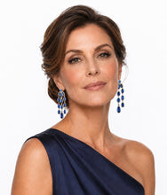 Load image into Gallery viewer, Chrysoprase and Diamond Chandelier Earrings
