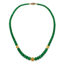 Load image into Gallery viewer, Graduated Emerald &amp; 18K Gold Necklace
