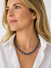 Load image into Gallery viewer, Sapphire &amp; Pavé Diamond Necklace

