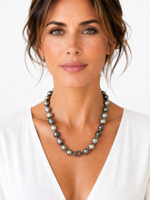 Load image into Gallery viewer, Tahitian Pearl &amp; Pavé Diamond Necklace
