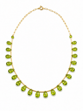 Load image into Gallery viewer, Teardrop Peridot Necklace
