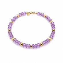 Load image into Gallery viewer, Amethyst &amp; Gold-Filled Bead Necklace
