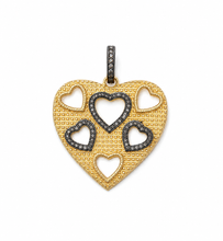 Load image into Gallery viewer, Carved Heart Pendan
