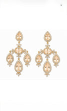 Load image into Gallery viewer, Honey Topaz &amp; Diamond Chandelier Earrings
