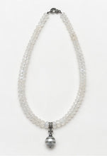 Load image into Gallery viewer, Moonstone, Tahitian Pearl &amp; Pavé Diamond Necklace
