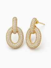 Load image into Gallery viewer, Gold-Filled Oval Link Stud Earrings
