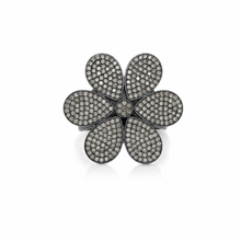 Load image into Gallery viewer, Pavé Diamond Flower Ring
