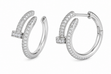 Load image into Gallery viewer, Nail Hoop Earrings
