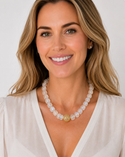 Load image into Gallery viewer, Graduated Moonstone &amp; Champagne Diamond Necklace
