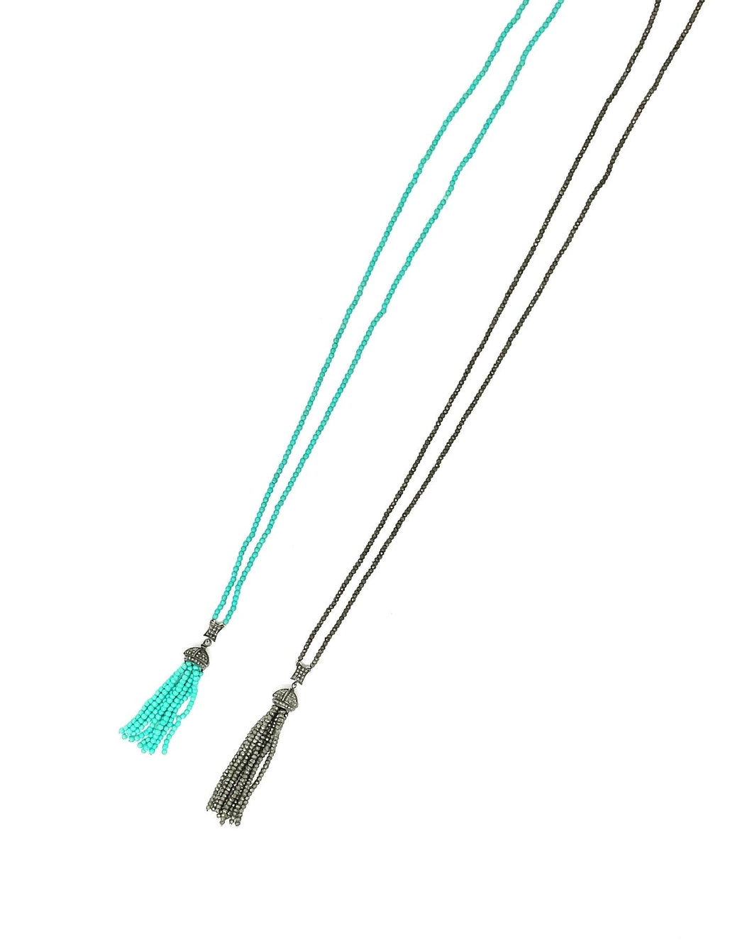 Turquoise and Diamond Tassel